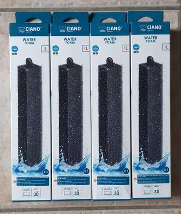 Lot de 4 cartouches filtrantes Water Foam taille L - "Ciano", Enlèvement ou Envoi, Neuf, Filtre ou CO2