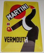 MARTINI : Metalen Bord Vintage Stijl - Martini Vermouth, Verzamelen, Verzenden, Nieuw, Reclamebord