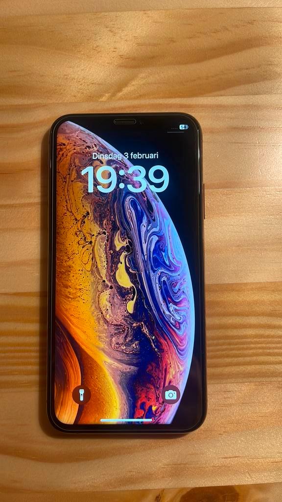 Iphone XS goud 64gb %81 batterij, Telecommunicatie, Mobiele telefoons | Apple iPhone, Gebruikt, 64 GB, Zonder abonnement, Zonder simlock