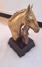 Messing borstbeeld buste paardenkoppen
Vintage dierensculptu, Antiek en Kunst, Ophalen of Verzenden