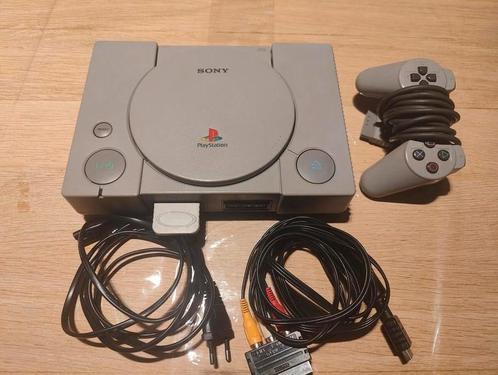 Playstation 1 + controller + memory card + 1 spel, Games en Spelcomputers, Spelcomputers | Sony PlayStation 1, Gebruikt, Ophalen of Verzenden