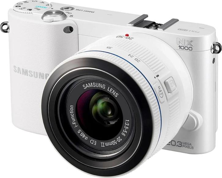 Samsung NX1000  camera  +  20-50mm  II  lens  ED met  iFn, Audio, Tv en Foto, Fotocamera's Digitaal, Zo goed als nieuw, Compact