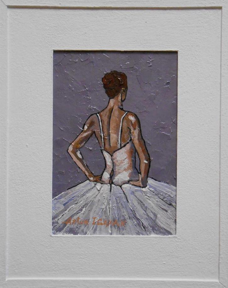 "Ballerina (X)" Ingelijst schilderij, Antiek en Kunst, Kunst | Schilderijen | Modern, Verzenden