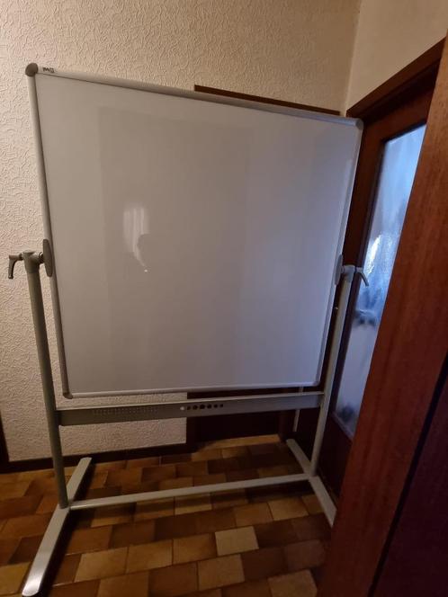 Magnetisch 2-zijdig, verrijdbaar whiteboard op wielen!, Diversen, Schoolborden, Gebruikt, Whiteboard, Mobiel, Ophalen