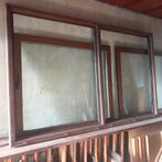 Châssis  Bois Meranti double vitrage GRANDE TAILLE, Double vitrage, 160 cm ou plus, Fenêtre de façade ou Vitre, Enlèvement