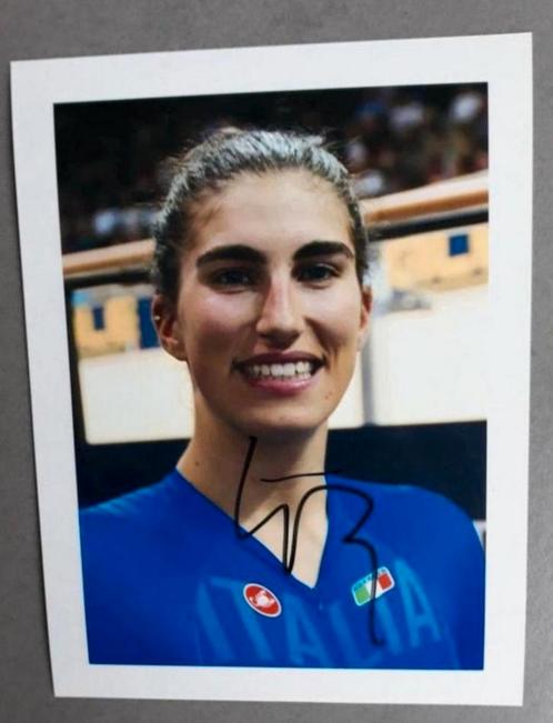 Gesigneerde foto van Elisa Balsamo., Sport en Fitness, Wielrennen, Nieuw, Verzenden