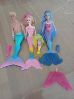 Barbie zeemeermin, zeemeerman en baby., Kinderen en Baby's, Ophalen, Zo goed als nieuw, Barbie