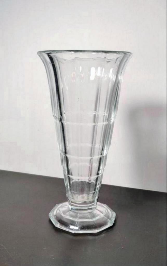 Art-déco vaas Val Saint Lambert model 'Éclat', Antiquités & Art, Antiquités | Verre & Cristal, Enlèvement ou Envoi