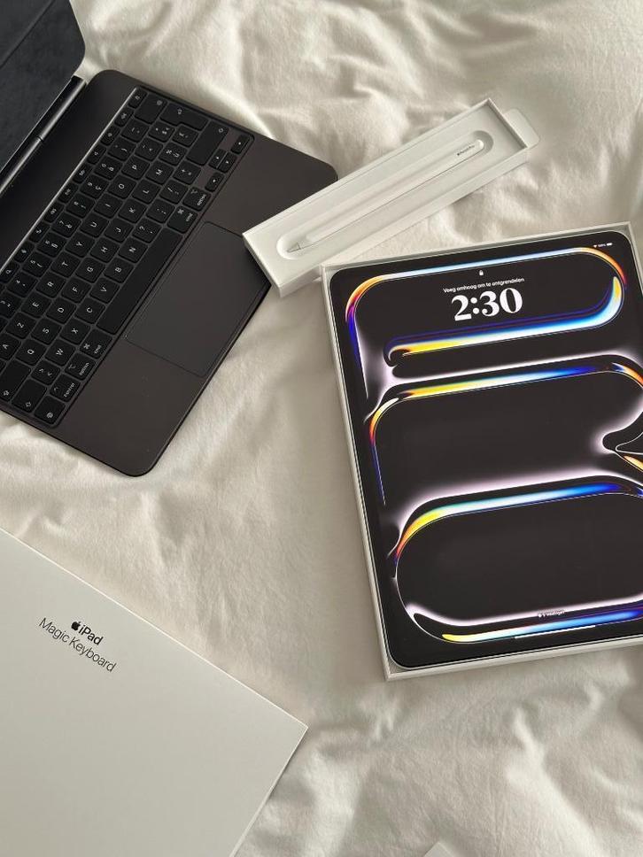 iPad Pro 13 inch 512 GB M4 - Inclusief keyboard & Pencil Pro, Computers en Software, Apple iPads, Nieuw, Apple iPad Pro, Wi-Fi