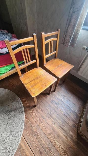 4x houten eiken stoel vintage antiek beschikbaar voor biedingen