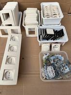 Lot afdekpl en toetsen, Doe-het-zelf en Bouw, Elektriciteit en Kabels, Ophalen, Gebruikt