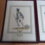 2 cadres  ancienne gravure Napoléon  h39 l28cm, Antiquités & Art, Enlèvement ou Envoi