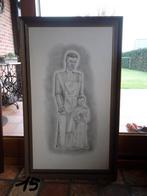 Houten kader met glas en tekening, Huis en Inrichting, Ophalen of Verzenden, Tekening