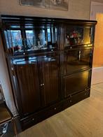 Meuble mural laqué – vitrines + rangements - luxe vintage, Maison & Meubles, Enlèvement, Comme neuf, Avec porte(s)