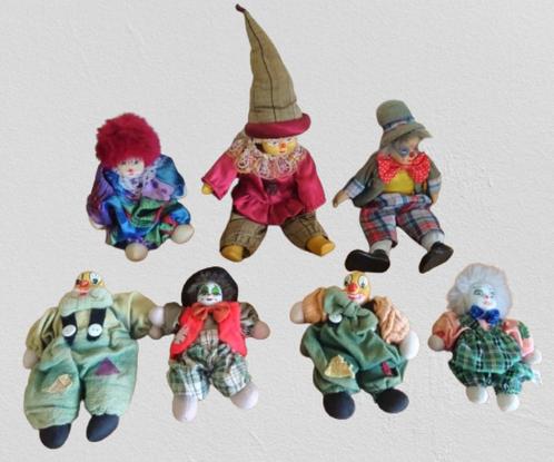 Clowns vintage tout sympas: 10€ pour le lot!, Collections, Statues & Figurines, Utilisé, Humain, Enlèvement ou Envoi