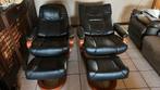 lederen handmatige relax zetels, Huis en Inrichting, Fauteuils, Ophalen, Gebruikt