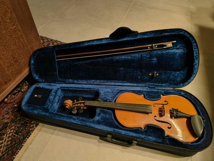 Altviool met sok en koffer, Muziek en Instrumenten, Strijkinstrumenten | Violen en Altviolen, Zo goed als nieuw, Altviool, Ophalen of Verzenden