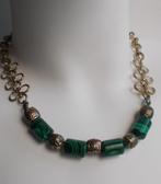 Prachtige halsketting met natuurstenen, Ophalen of Verzenden, Zo goed als nieuw, Steen of Mineraal