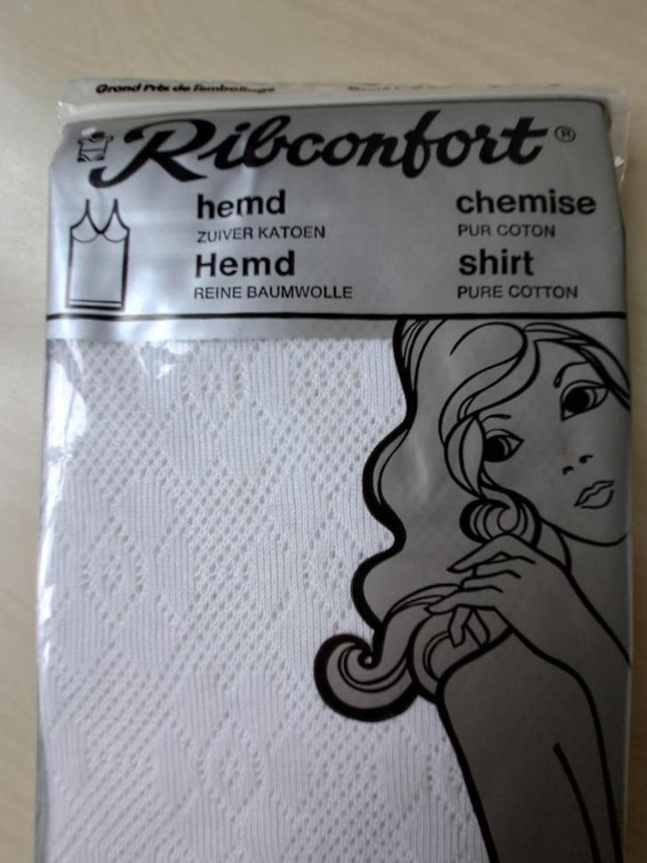 Ondergoed Hemdjes Ribconfort, Kleding | Dames, Ondergoed en Lingerie, Hemd, Wit, Ophalen