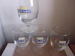 6 glazen RICARD LOGO CARRE VINTAGE, Verzamelen, Glas en Drinkglazen, Ophalen, Nieuw, Overige typen