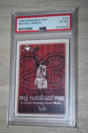 Graded Card Michael Jordan 1999 upper deck MVP , PSA nr 183 beschikbaar voor biedingen
