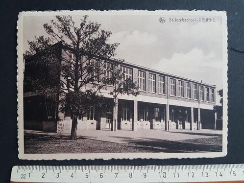 Postkaart Deurne St-Jozefsschool, Verzamelen, Postkaarten | België, Ongelopen, Antwerpen, 1940 tot 1960, Verzenden
