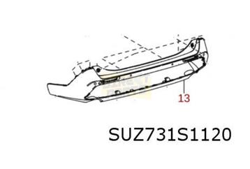 Suzuki Across (9/20-) (A5Z) achterbumper (te spuiten) Origin beschikbaar voor biedingen