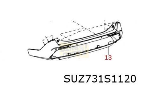 Suzuki Across (9/20-) (A5Z) achterbumper (te spuiten) Origin, Auto-onderdelen, Carrosserie, Bumper, Suzuki, Achter, Nieuw, Verzenden