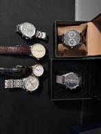 Lot de 6 montres (Guess, Tommy, Rodania, Lotus), Handtassen en Accessoires, Horloges | Heren, Ophalen, Gebruikt, Polshorloge