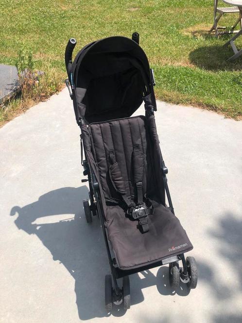 Prémaman plooibuggy - zwart, Kinderen en Baby's, Buggy's, Gebruikt, Overige merken, Regenhoes, Verstelbare rugleuning, Voetenzak