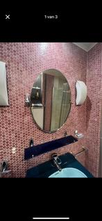 Zilveren spiegel, Antiek en Kunst, Ophalen, Ovaal