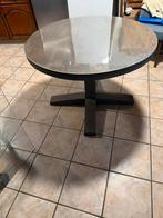 Zware stabiele ronde volhouten tafel dringend, Ophalen, Zo goed als nieuw