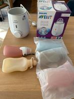Philips Avent - Flessenwarmer + 5 perscontainer, Ophalen, Zo goed als nieuw