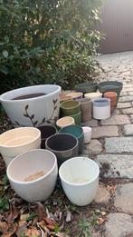 26 bloempotten of cache pots div kleur materialen vormen, Jardin & Terrasse, Pots de fleurs, Enlèvement, Comme neuf