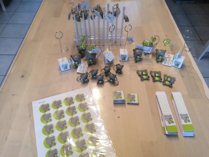 Beertje Tutti limoengroen collectie UITVERKOOP, Kinderen en Baby's, Kraamcadeaus en Geboorteborden, Nieuw, Kraamcadeau, Ophalen of Verzenden