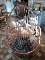 Chaise pivotante vintage en osier, Enlèvement