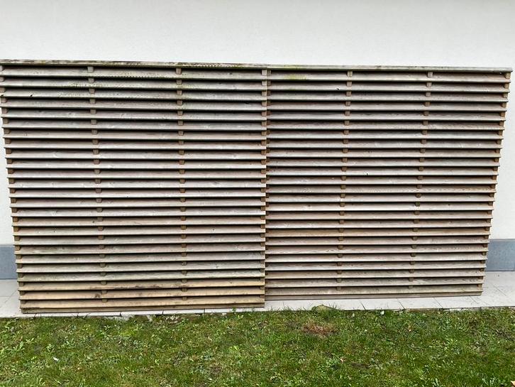 Tuinschermen, Tuin en Terras, Tuinschermen, Gebruikt, Hout, 150 tot 200 cm, 150 tot 200 cm, Ophalen