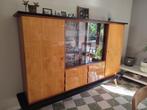 Meuble vintage avec vitrine et rangement, Ophalen, Gebruikt, Met deur(en)