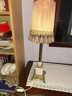 belle lampe, cuivre et marbre, Maison & Meubles, Lampes | Lampes de table, Comme neuf, Vintage, Enlèvement, 50 à 75 cm