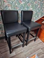 Lot de 2 chaises de bar Henriksdal 65 cm, Enlèvement, Comme neuf, Bois, 60 à 90 cm
