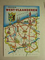 47710 - KAART WEST-VLAANDEREN MET DE VOORNAAMSTE STEDEN, Verzenden, West-Vlaanderen