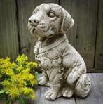 Betonnen tuinbeeld - pup labrador / golden retriever, Nieuw, Beton, Ophalen of Verzenden, Dierenbeeld