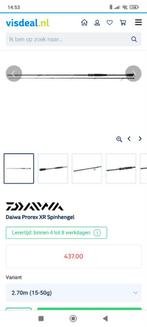 Nieuwe Top spinhengel. Daiwa prorex XR 
Lengte 2,70 m .Cw 15, Watersport en Boten, Hengelsport | Roofvissen, Ophalen of Verzenden
