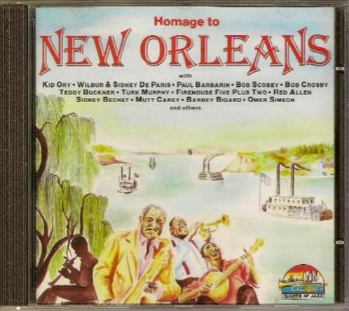 CD JAZZ HOMAGE TO NEW ORLEANS - SIDNEY BECHET - KID ORY, Cd's en Dvd's, Cd's | Jazz en Blues, Zo goed als nieuw, Jazz, 1980 tot heden