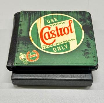 Portefeuille rétro CASTROL MOTOR OIL Vintage wallet oil