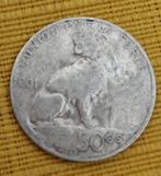 BELGISCHE munt Leopold II - 50 karaat - 1901, Verzenden, Zilver, Losse munt, Zilver