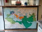 Grote landkaart., Antiek en Kunst, Antiek | Schoolplaten, Ophalen of Verzenden
