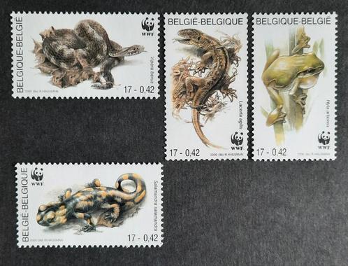 Belgique : COB 2896/99 ** Amphibiens et reptiles 2000., Timbres & Monnaies, Timbres | Europe | Belgique, Non oblitéré, Timbre-poste