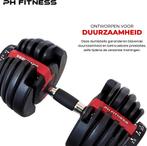 PH Fitness Verstelbare Dumbells Set 24KG - 2 STUKS, Sport en Fitness, Ophalen, Nieuw, Rug, Dumbbell