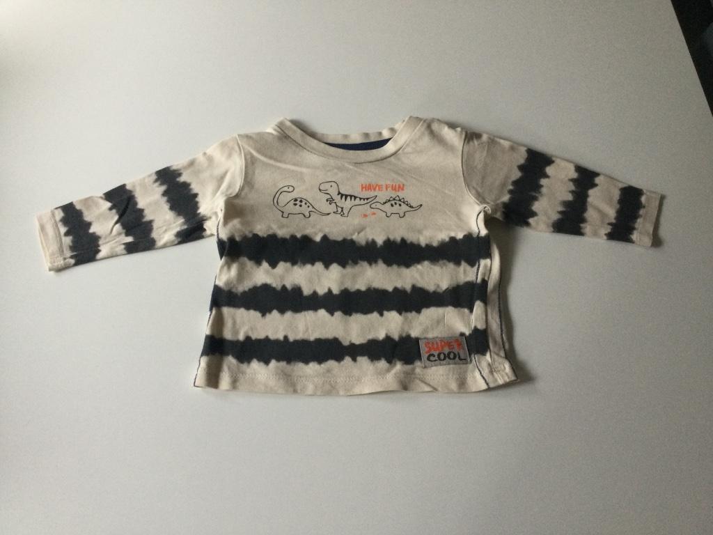 4 t-shirts met lange mouwen   maat 68, Enlèvement ou Envoi, Utilisé, Garçon, Chemisette ou Manches longues